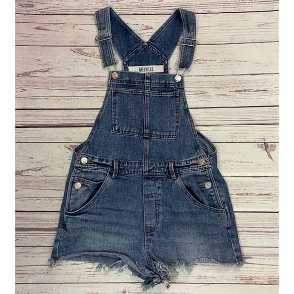 Brandy Melville Denim - Brandy Melville Cutoff Denim Overalls